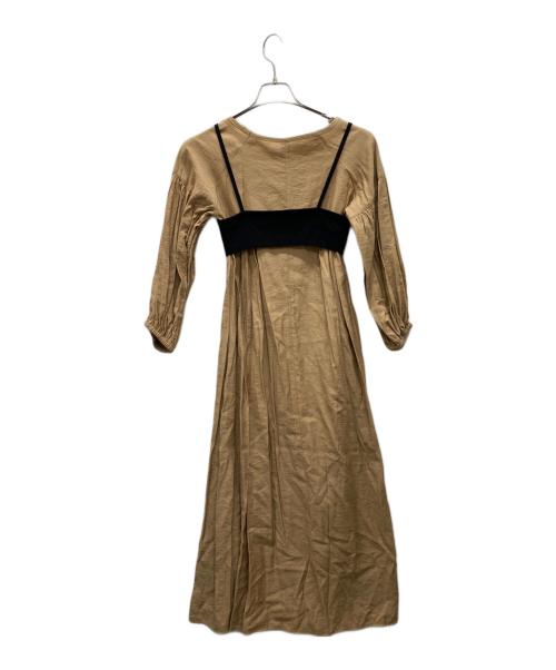 CAPRICIEUX LE'MAGE（カプリシューレマージュ）CAPRICIEUX LE'MAGE (カプリシューレマージュ) ビスチェSETパフワンピース ブラウン サイズ:Ｆの古着・服飾アイテム