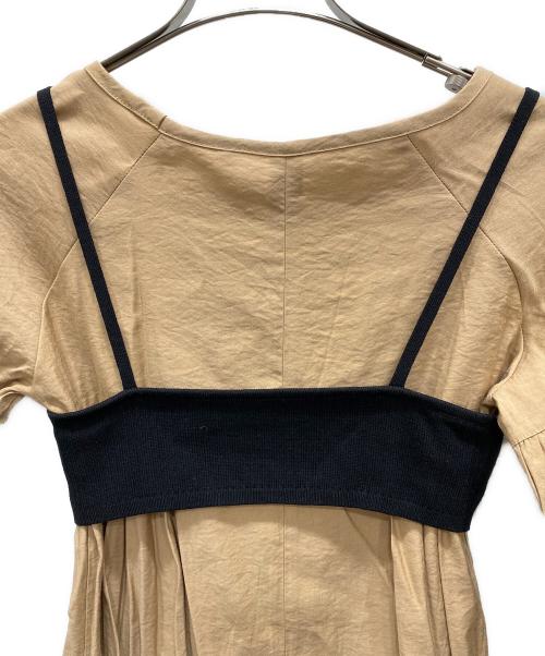 CAPRICIEUX LE'MAGE（カプリシューレマージュ）CAPRICIEUX LE'MAGE (カプリシューレマージュ) ビスチェSETパフワンピース ブラウン サイズ:Ｆの古着・服飾アイテム