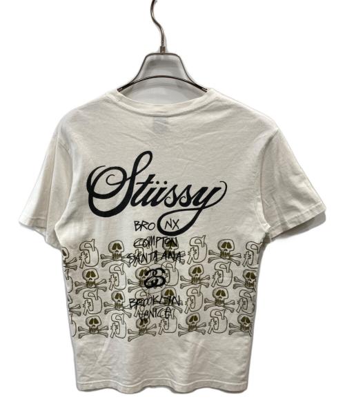 stussy（ステューシー）stussy (ステューシー) プリントTシャツ ホワイト サイズ:Sの古着・服飾アイテム