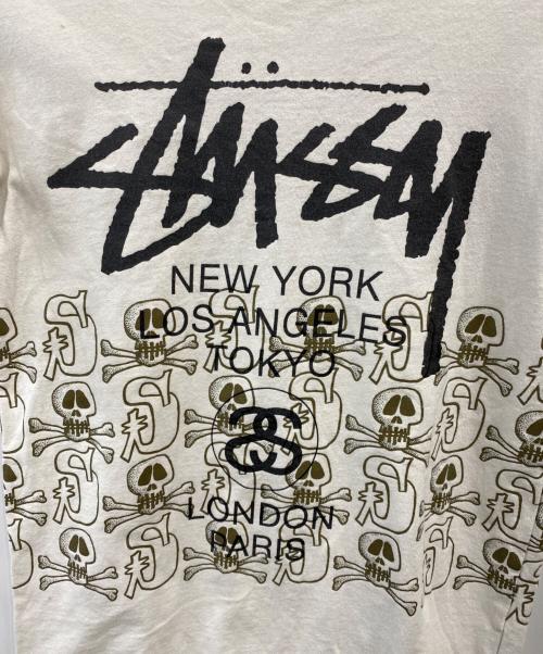 stussy（ステューシー）stussy (ステューシー) プリントTシャツ ホワイト サイズ:Sの古着・服飾アイテム