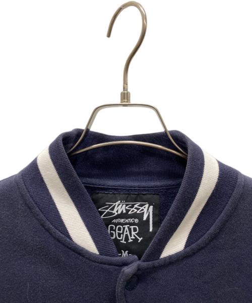 stussy（ステューシー）stussy (ステューシー) スウェットスタジャン ネイビー サイズ:Mの古着・服飾アイテム