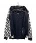 stussy (ステューシー) ドット柄ジップアップパーカー ブラック×ホワイト サイズ:M：8000円