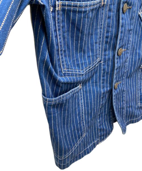 RRL（ダブルアールエル）RRL (ダブルアールエル) WABASH STRIPE RAILROAD JACKET インディゴ サイズ:ＸＳの古着・服飾アイテム
