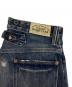 中古・古着 RRL (ダブルアールエル) クラッシュ加工サスペンダーボタンデニムパンツ インディゴ サイズ:W28：27000円