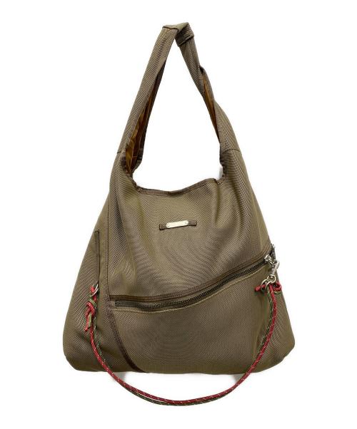 master-piece（マスターピース）master-piece (マスターピース) KNIT  ワンハンド トート ベージュの古着・服飾アイテム