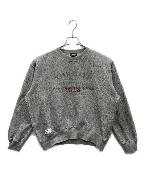 Schott（ショット）Schott (ショット) SALT AND PEPPER SWEAT グレー サイズ:Ｌの古着・服飾アイテム