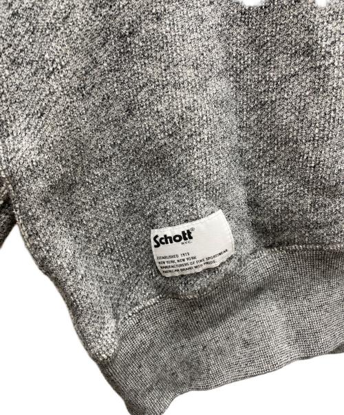 Schott（ショット）Schott (ショット) SALT AND PEPPER SWEAT グレー サイズ:Ｌの古着・服飾アイテム