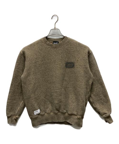 Schott（ショット）Schott (ショット) SALT AND PEPPER SWEAT ブラウン サイズ:Ｌの古着・服飾アイテム