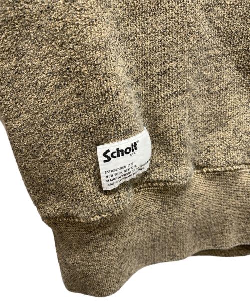 Schott（ショット）Schott (ショット) SALT AND PEPPER SWEAT ブラウン サイズ:Ｌの古着・服飾アイテム