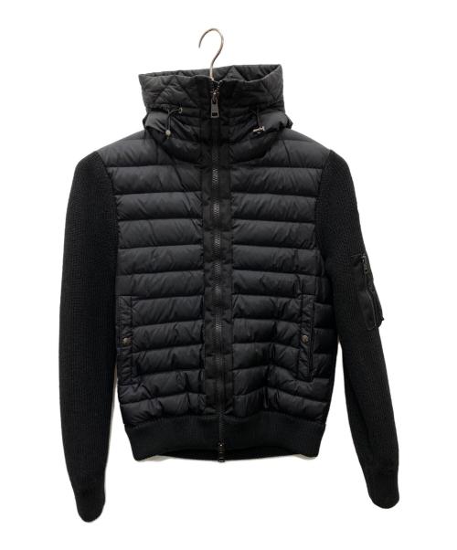 MONCLER（モンクレール）MONCLER (モンクレール) ニット切替ダウンジャケット ブラック サイズ:Mの古着・服飾アイテム