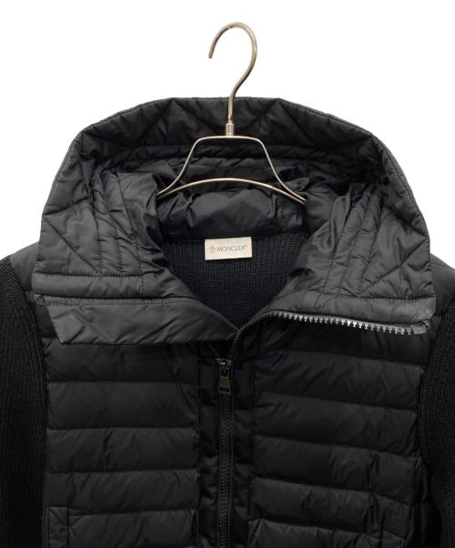 MONCLER（モンクレール）MONCLER (モンクレール) ニット切替ダウンジャケット ブラック サイズ:Mの古着・服飾アイテム