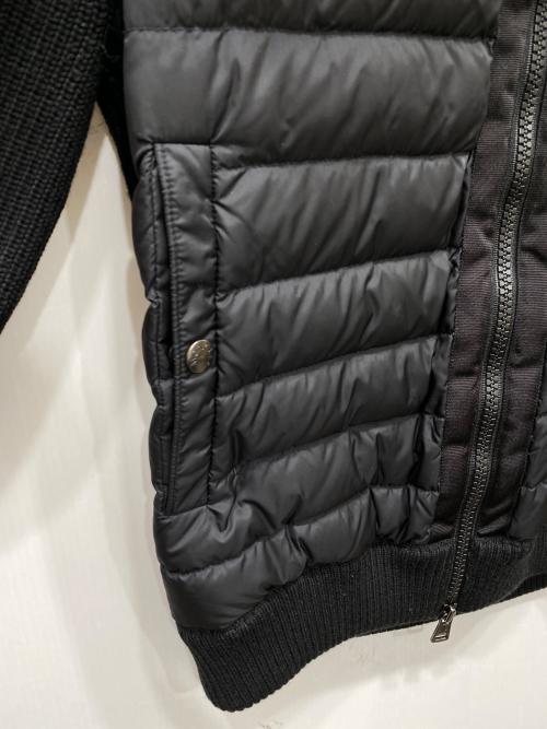 MONCLER（モンクレール）MONCLER (モンクレール) ニット切替ダウンジャケット ブラック サイズ:Mの古着・服飾アイテム