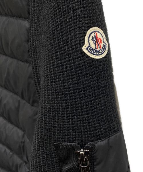 MONCLER（モンクレール）MONCLER (モンクレール) ニット切替ダウンジャケット ブラック サイズ:Mの古着・服飾アイテム