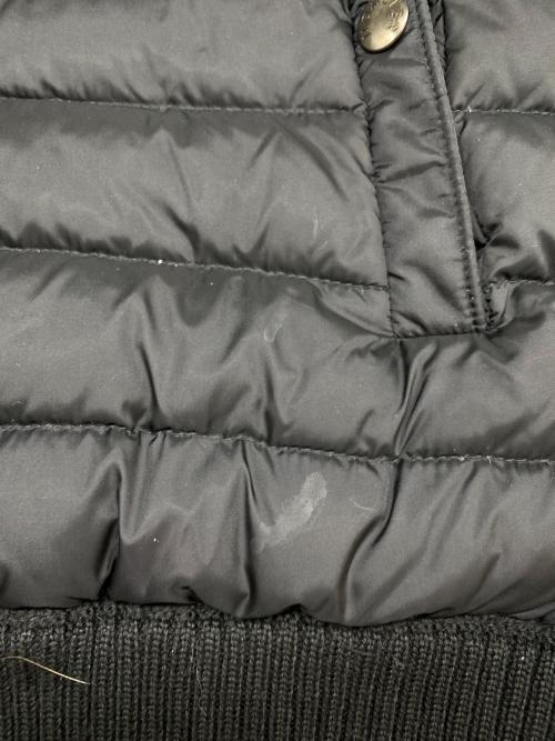 MONCLER（モンクレール）MONCLER (モンクレール) ニット切替ダウンジャケット ブラック サイズ:Mの古着・服飾アイテム
