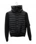 MONCLER（モンクレール）の古着「ニット切替ダウンジャケット」｜ブラック