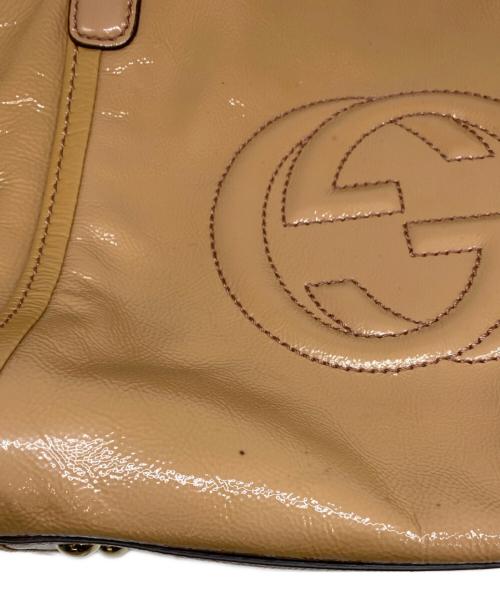 GUCCI（グッチ）GUCCI (グッチ) 2WAYショルダーバッグ ブラウンの古着・服飾アイテム