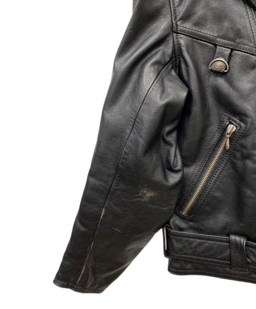 HARLEY-DAVIDSON（ハーレーダビッドソン）HARLEY-DAVIDSON (ハーレーダビッドソン) ダブルライダースジャケット ブラック サイズ:52の古着・服飾アイテム