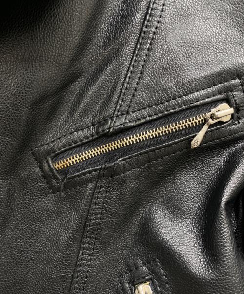 HARLEY-DAVIDSON（ハーレーダビッドソン）HARLEY-DAVIDSON (ハーレーダビッドソン) ダブルライダースジャケット ブラック サイズ:52の古着・服飾アイテム