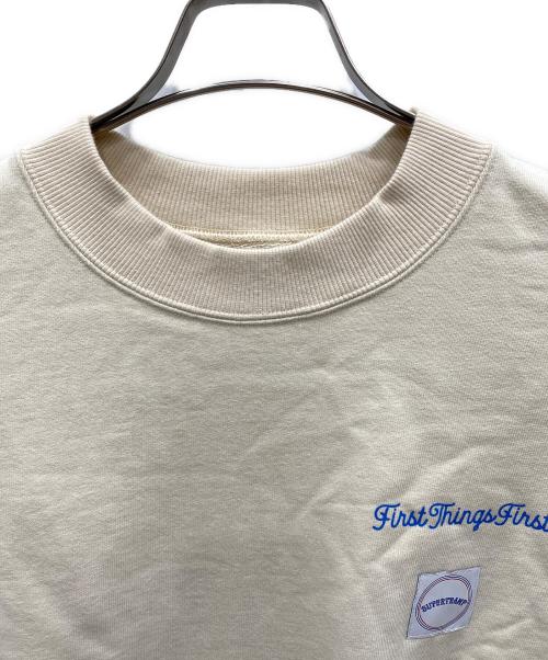 super tramp（スーパートランプ）SUPER TRAMP (スーパートランプ) バック刺繍スウェット ベージュ サイズ:Ｌの古着・服飾アイテム