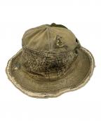 KAPITALキャピタル）の古着「老人と海HAT(クラッシュリメイク加工)」｜カーキ