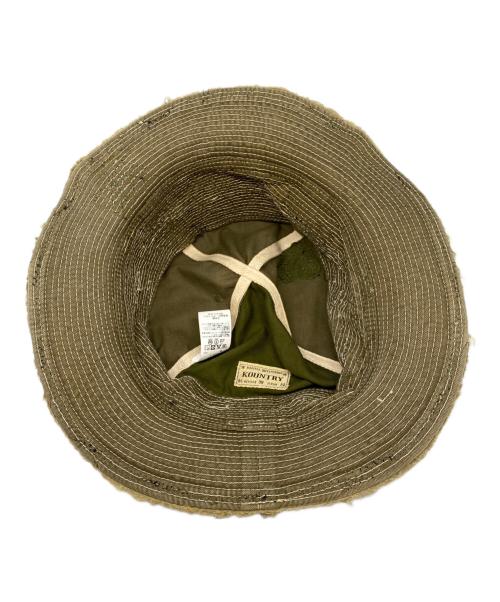 KAPITAL（キャピタル）KAPITAL (キャピタル) 老人と海HAT(クラッシュリメイク加工) カーキ サイズ:Ｆの古着・服飾アイテム