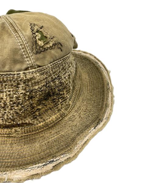 KAPITAL（キャピタル）KAPITAL (キャピタル) 老人と海HAT(クラッシュリメイク加工) カーキ サイズ:Ｆの古着・服飾アイテム