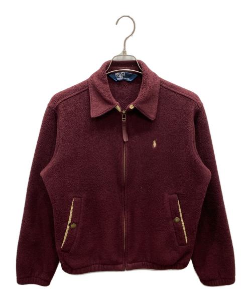POLO RALPH LAUREN（ポロ・ラルフローレン）POLO RALPH LAUREN (ポロ・ラルフローレン) チンスト付フリースジャケット ワインレッド サイズ:Sの古着・服飾アイテム