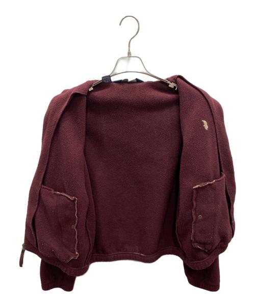 POLO RALPH LAUREN（ポロ・ラルフローレン）POLO RALPH LAUREN (ポロ・ラルフローレン) チンスト付フリースジャケット ワインレッド サイズ:Sの古着・服飾アイテム