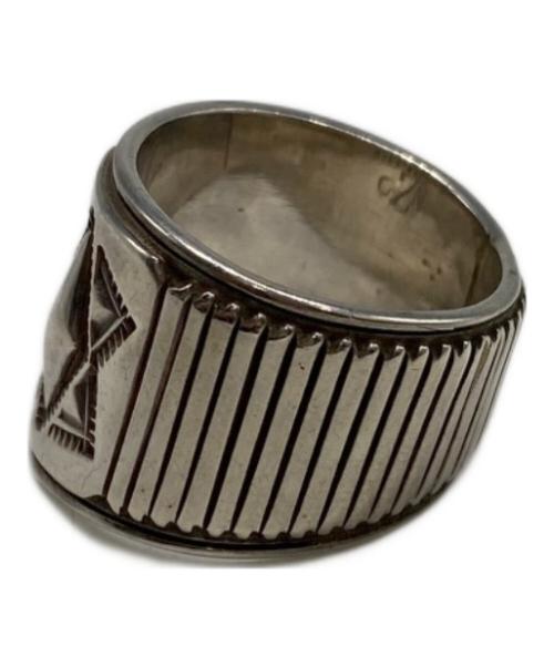 Gibson・Nez（ギブソン・ネズ）Gibson・Nez (ギブソン・ネズ) ナバホ族リング シルバー サイズ:19号の古着・服飾アイテム