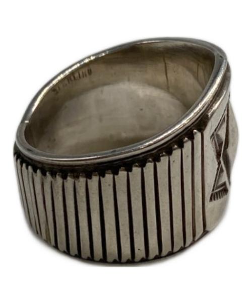 Gibson・Nez（ギブソン・ネズ）Gibson・Nez (ギブソン・ネズ) ナバホ族リング シルバー サイズ:19号の古着・服飾アイテム