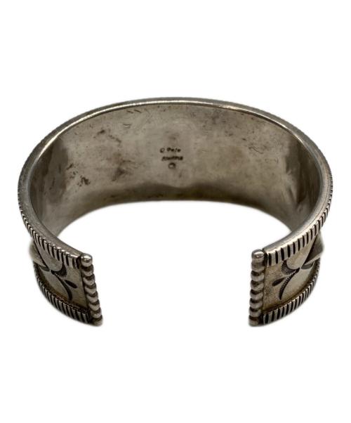 ナバホ族（ナバホゾク）ナバホ族 (ナバホゾク) クレンドンピートナバホブレスレット シルバー サイズ:表記無しの古着・服飾アイテム