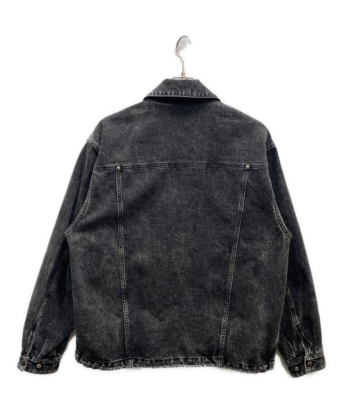 stein（シュタイン）stein (シュタイン) CHEMICAL BLEACHED DENIM SHORT ZIP JACKET グレー サイズ:Sの古着・服飾アイテム