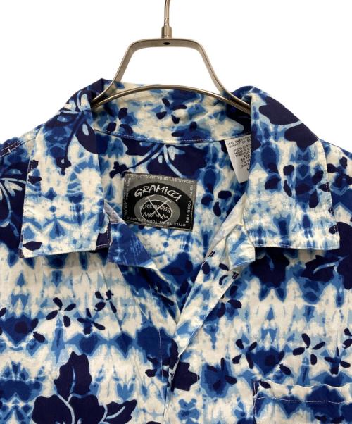 GRAMICCI（グラミチ）GRAMICCI (グラミチ) 総柄シャツ ブルー サイズ:Mの古着・服飾アイテム
