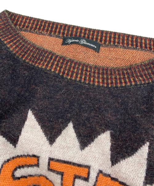 Hysteric Glamour（ヒステリックグラマー）Hysteric Glamour (ヒステリックグラマー) ウッドペッカーアンゴラ混ニット ブラウン サイズ:Freeの古着・服飾アイテム