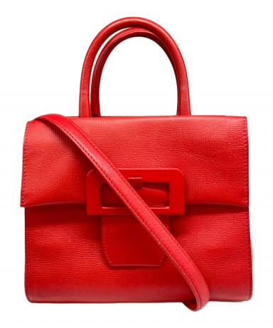 Maison Margiela メゾンマルジェラ ショルダーバッグ - 赤 【古着】【中古】 中古・古着通販】Maison Margiela (メゾンマルジェラ) ゴートレザー