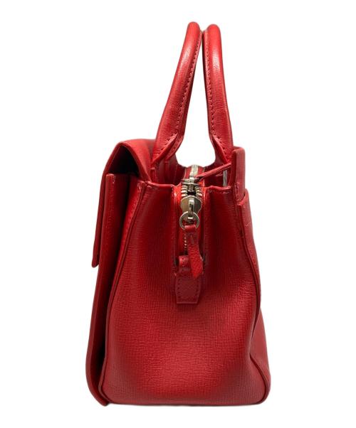 Maison Margiela（メゾンマルジェラ）Maison Margiela (メゾンマルジェラ) ゴートレザー2WAYショルダーバック レッドの古着・服飾アイテム