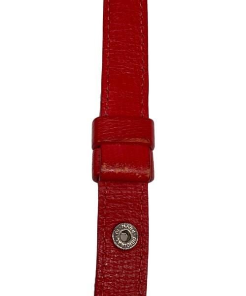 Maison Margiela（メゾンマルジェラ）Maison Margiela (メゾンマルジェラ) ゴートレザー2WAYショルダーバック レッドの古着・服飾アイテム