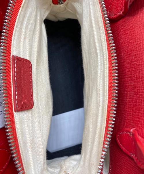Maison Margiela（メゾンマルジェラ）Maison Margiela (メゾンマルジェラ) ゴートレザー2WAYショルダーバック レッドの古着・服飾アイテム