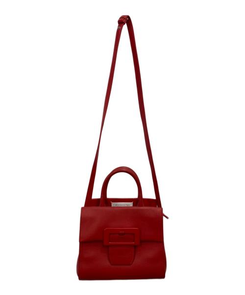 Maison Margiela（メゾンマルジェラ）Maison Margiela (メゾンマルジェラ) ゴートレザー2WAYショルダーバック レッドの古着・服飾アイテム