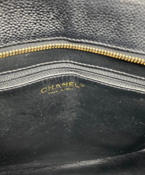 CHANEL（シャネル）CHANEL (シャネル) キャビアスキントートバック ブラックの古着・服飾アイテム