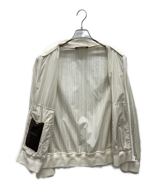 ERMENEGILDO ZEGNA（エルメネジルド・ゼニア）ERMENEGILDO ZEGNA (エルメネジルド・ゼニア) ブルゾン ホワイト サイズ:48の古着・服飾アイテム