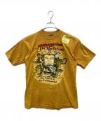 VINTAGEヴィンテージ）の古着「90's ヴィンテージTシャツ」｜イエロー