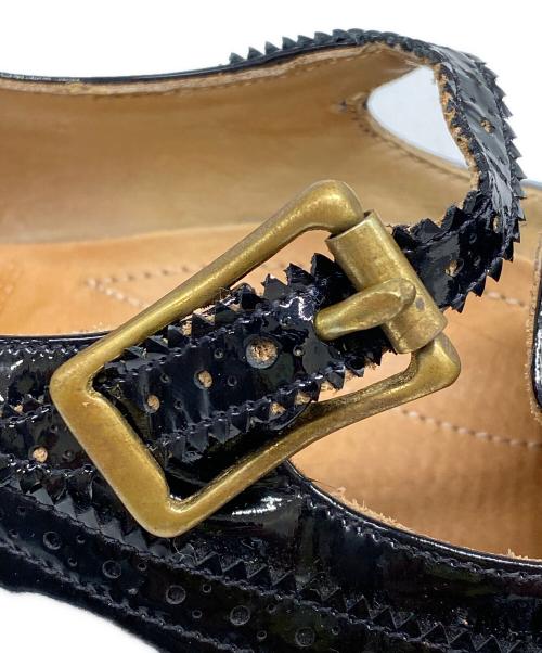 YUKETEN（ユケテン）YUKETEN (ユケテン) エナメルウィングチップシューズ ブラック サイズ:5Bの古着・服飾アイテム