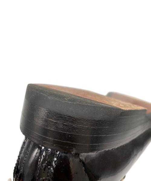 YUKETEN（ユケテン）YUKETEN (ユケテン) エナメルウィングチップシューズ ブラック サイズ:5Bの古着・服飾アイテム