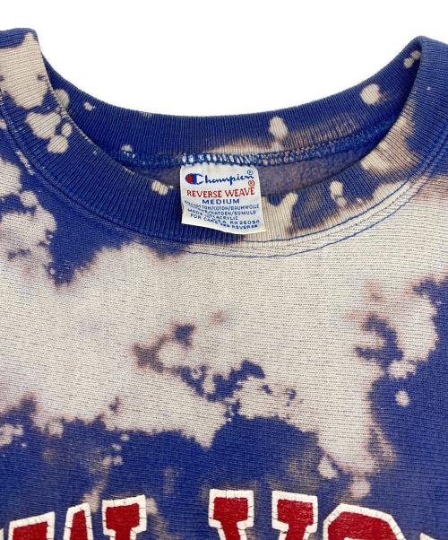 Champion（チャンピオン）Champion (チャンピオン) 90's タイダイ柄 リバースウィーブスウェット ブルー サイズ:MEDIUMの古着・服飾アイテム