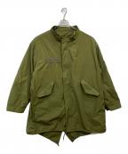 HOUSTONヒューストン）の古着「ライナー付ミリタリーコート」｜グリーン