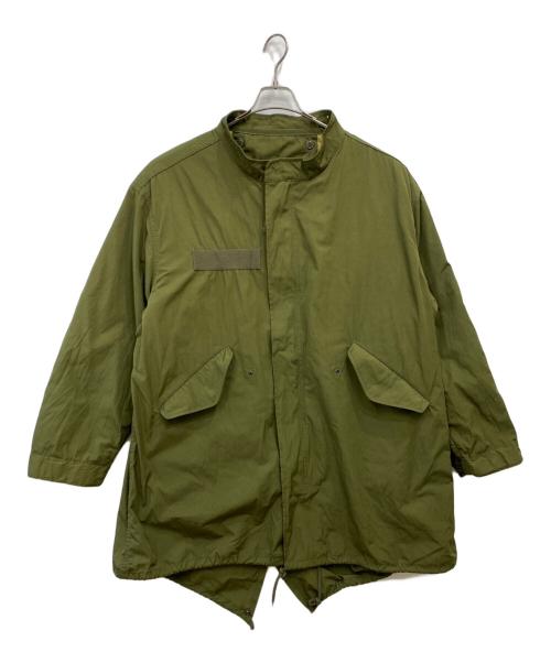 HOUSTON（ヒューストン）HOUSTON (ヒューストン) ライナー付ミリタリーコート グリーン サイズ:Ｌの古着・服飾アイテム