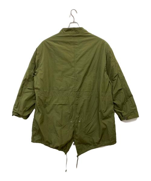 HOUSTON（ヒューストン）HOUSTON (ヒューストン) ライナー付ミリタリーコート グリーン サイズ:Ｌの古着・服飾アイテム