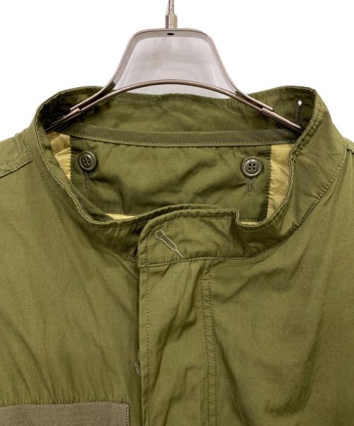 HOUSTON（ヒューストン）HOUSTON (ヒューストン) ライナー付ミリタリーコート グリーン サイズ:Ｌの古着・服飾アイテム