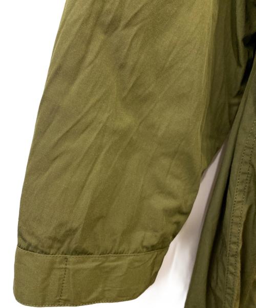 HOUSTON（ヒューストン）HOUSTON (ヒューストン) ライナー付ミリタリーコート グリーン サイズ:Ｌの古着・服飾アイテム